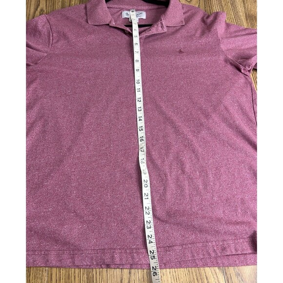 Penguin Men’s Large Light Red  Polo Shirt Fit Short Sleeve 100% Cotton. Used. - Picture 5 of 5